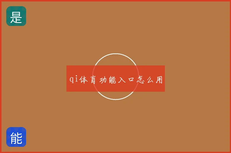 qi体育功能入口怎么用